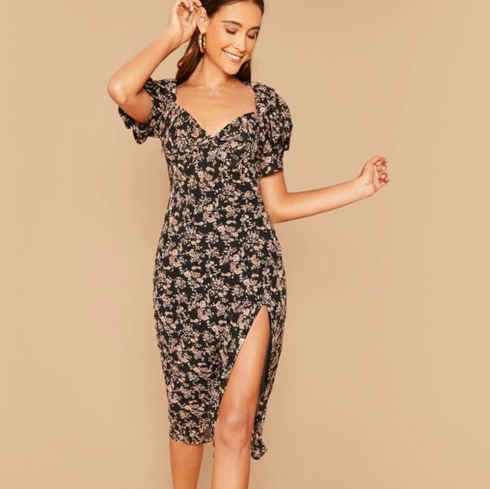 Floral midi dress